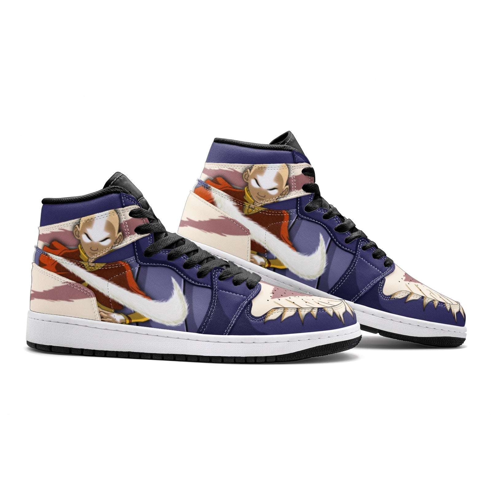 Aang and Katara Avatar Mid 1 Basketball Shoes
