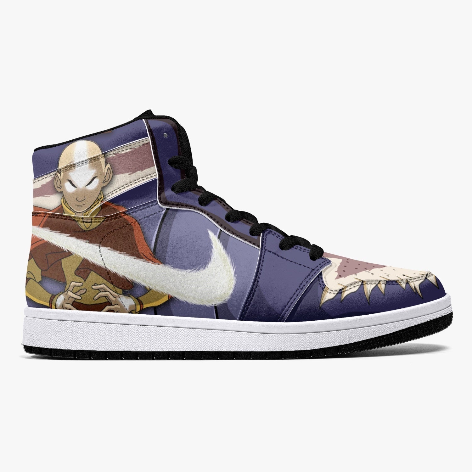 Aang and Katara Avatar Mid 1 Basketball Shoes