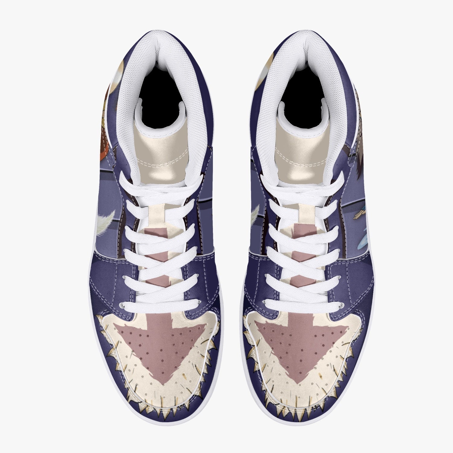 Aang and Katara Avatar Mid 1 Basketball Shoes