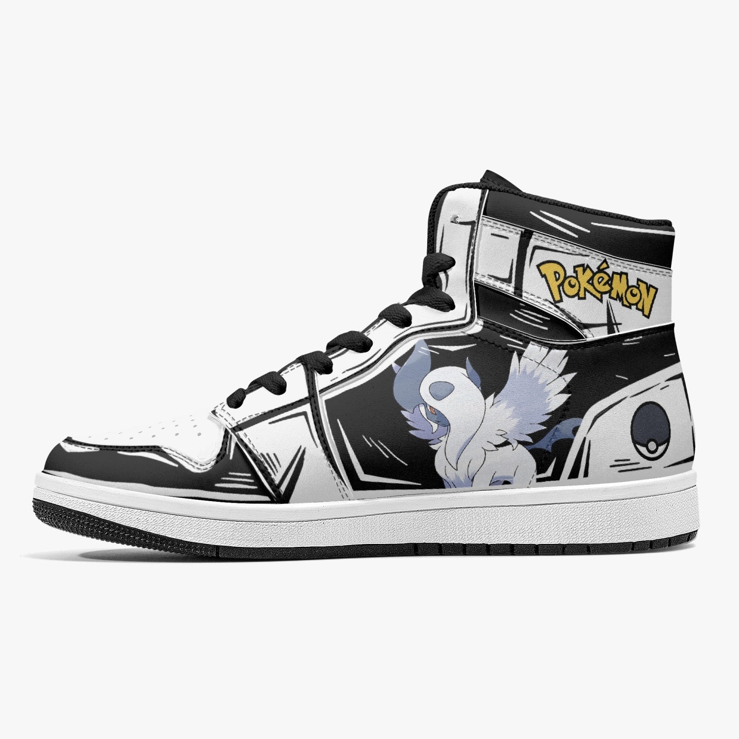 Absol Pokemon Mid 1 Basketball Shoes