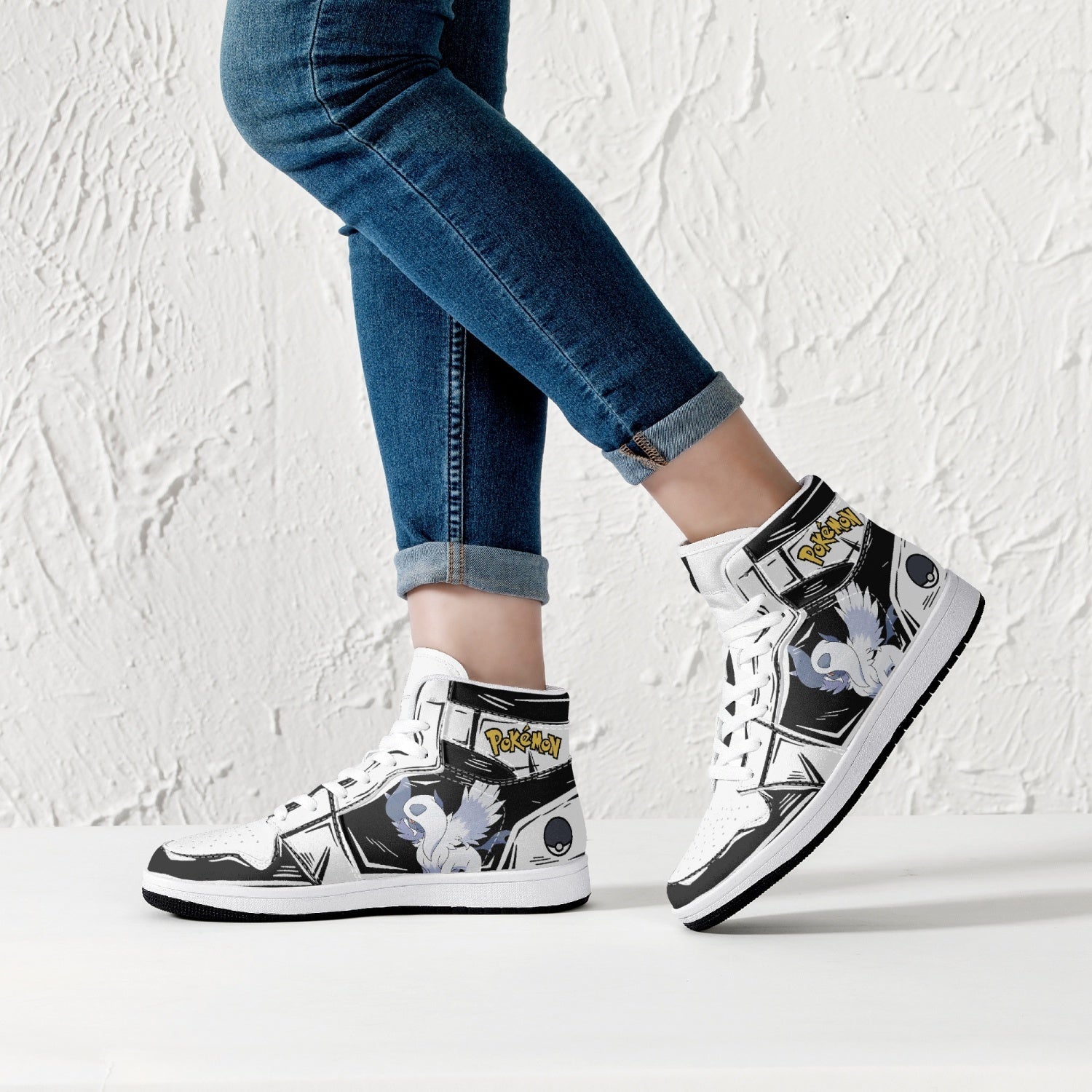 Absol Pokemon Mid 1 Basketball Shoes