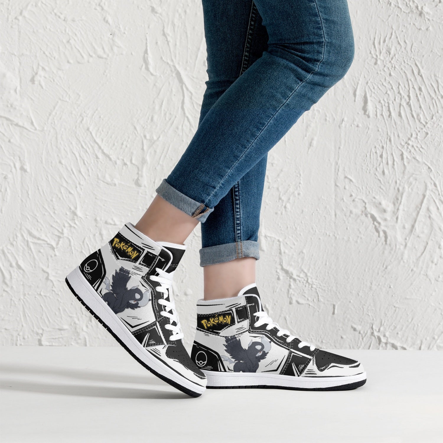 Absol Pokemon Mid 1 Basketball Shoes
