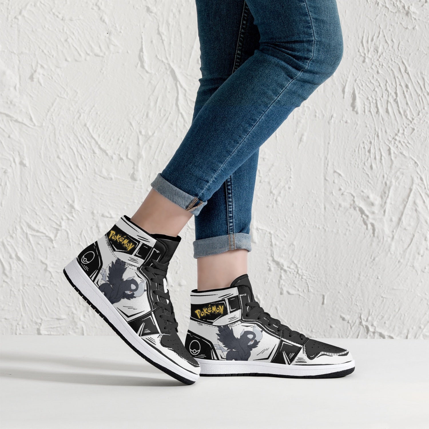 Absol Pokemon Mid 1 Basketball Shoes