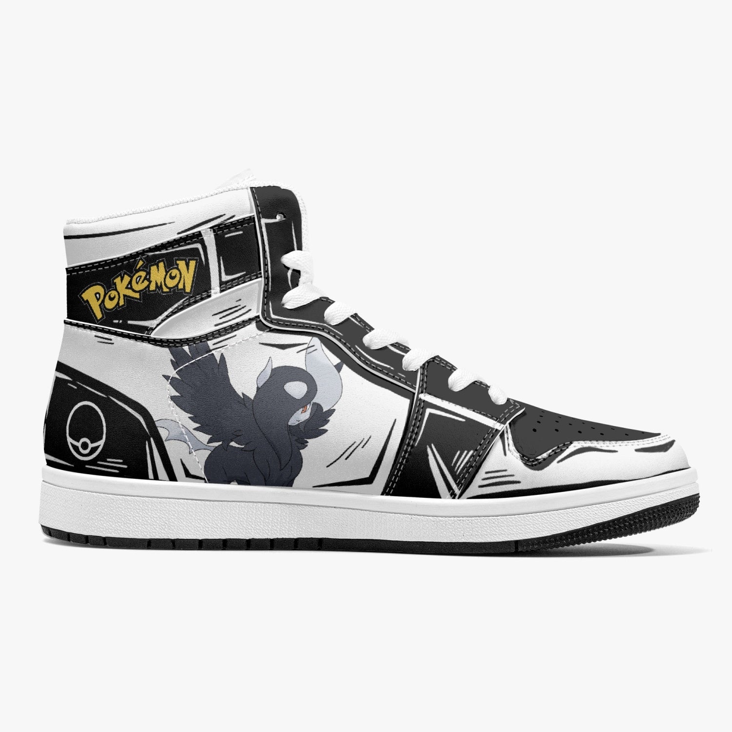 Absol Pokemon Mid 1 Basketball Shoes