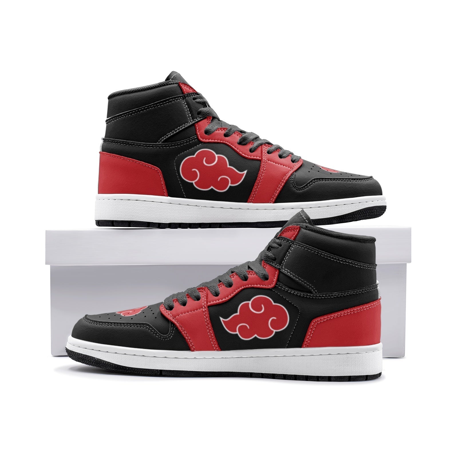 Akatsuki Cloud Naruto Mid 1 Basketball Shoes