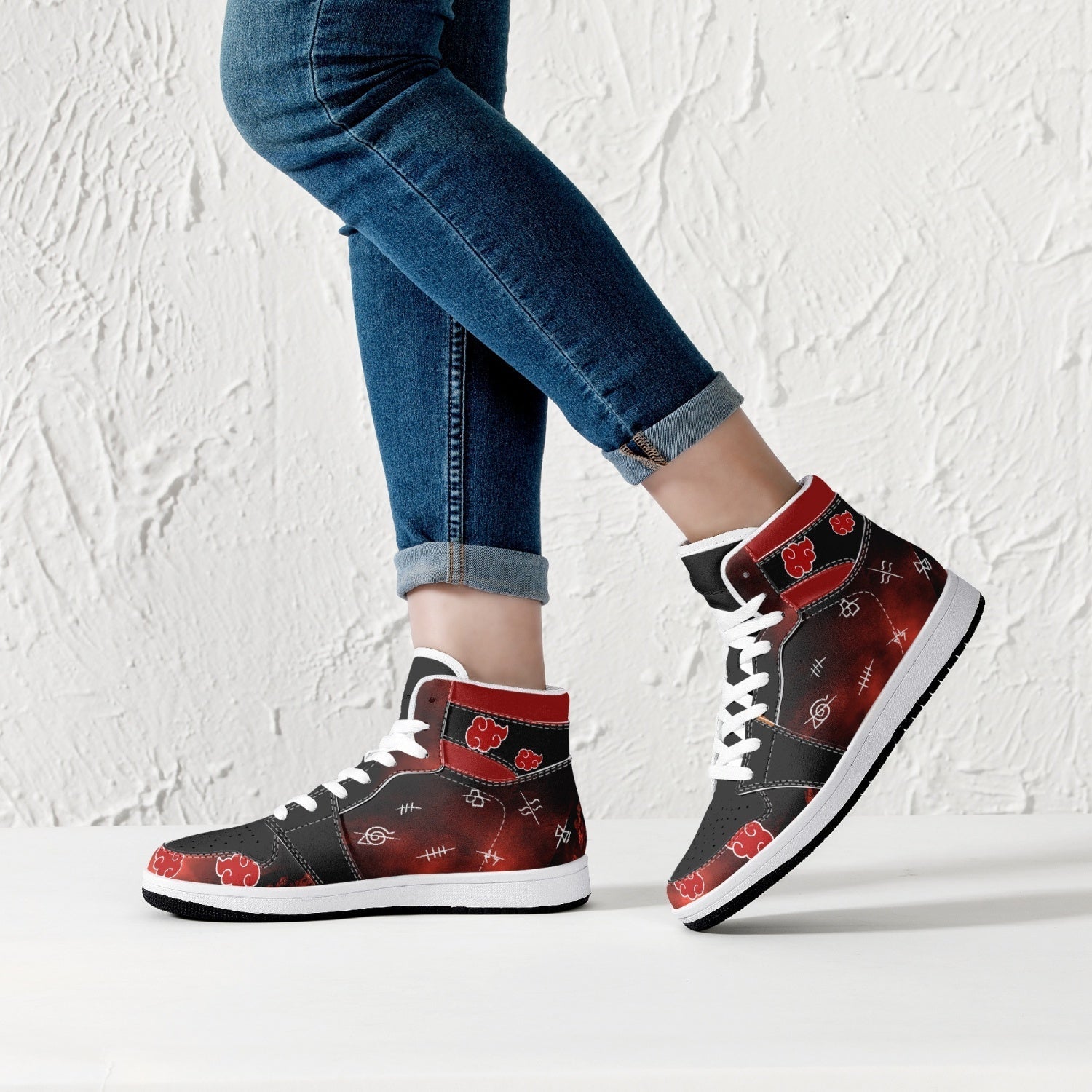 Akatsuki Members Naruto Mid 1 Basketball Shoes