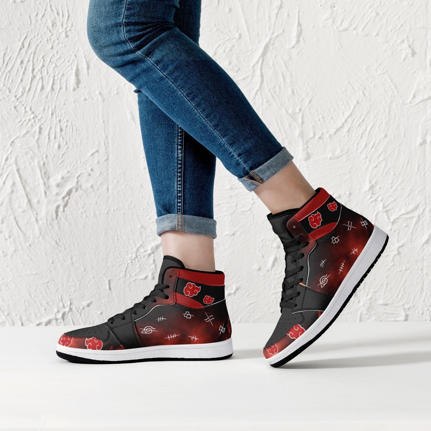 Akatsuki Members Naruto Mid 1 Basketball Shoes
