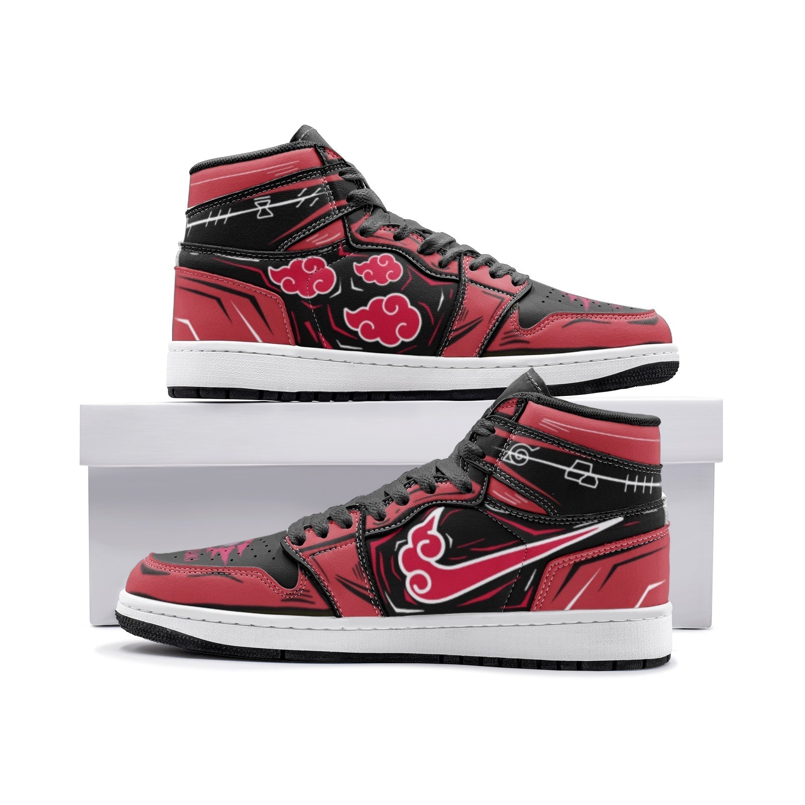 Akatsuki Naruto Mid 1 Basketball Shoes