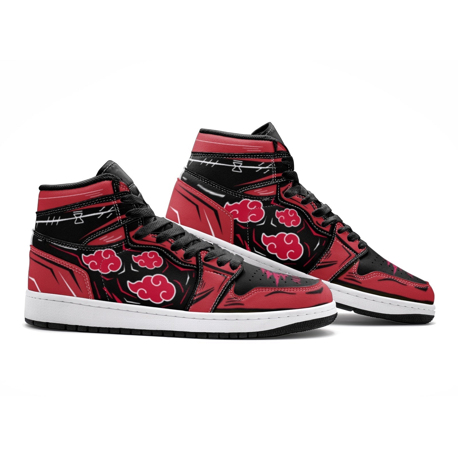 Akatsuki Naruto Mid 1 Basketball Shoes