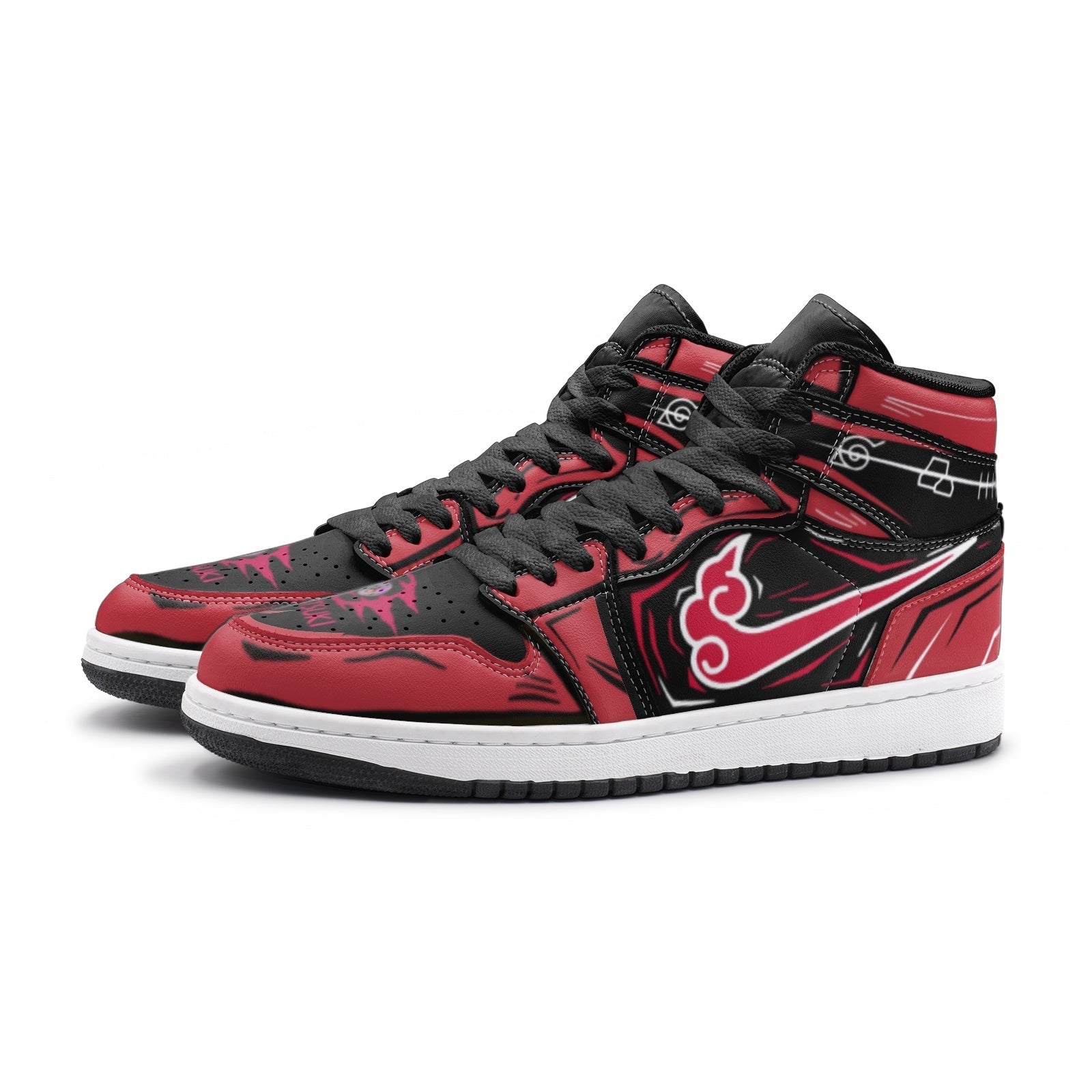 Akatsuki Naruto Mid 1 Basketball Shoes