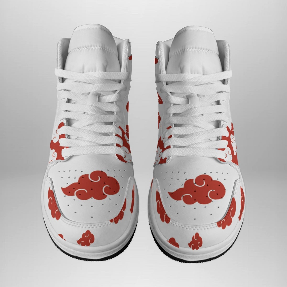 Akatsuki White Shonen Jump Mid 1 Basketball Shoes for Anime Fans