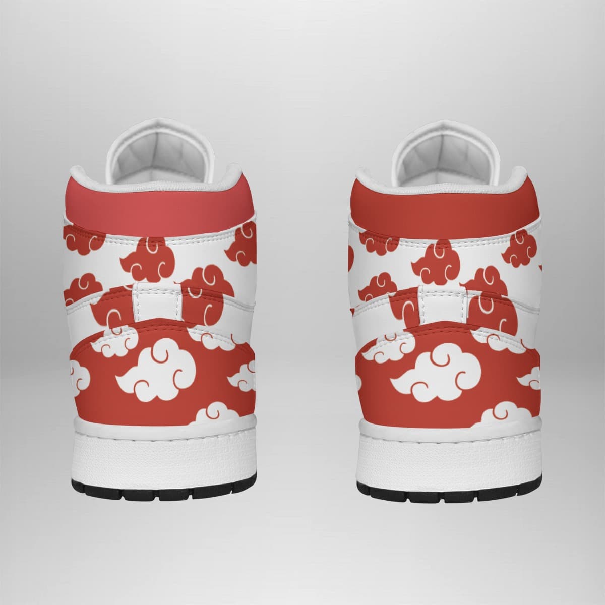 Akatsuki White Shonen Jump Mid 1 Basketball Shoes for Anime Fans