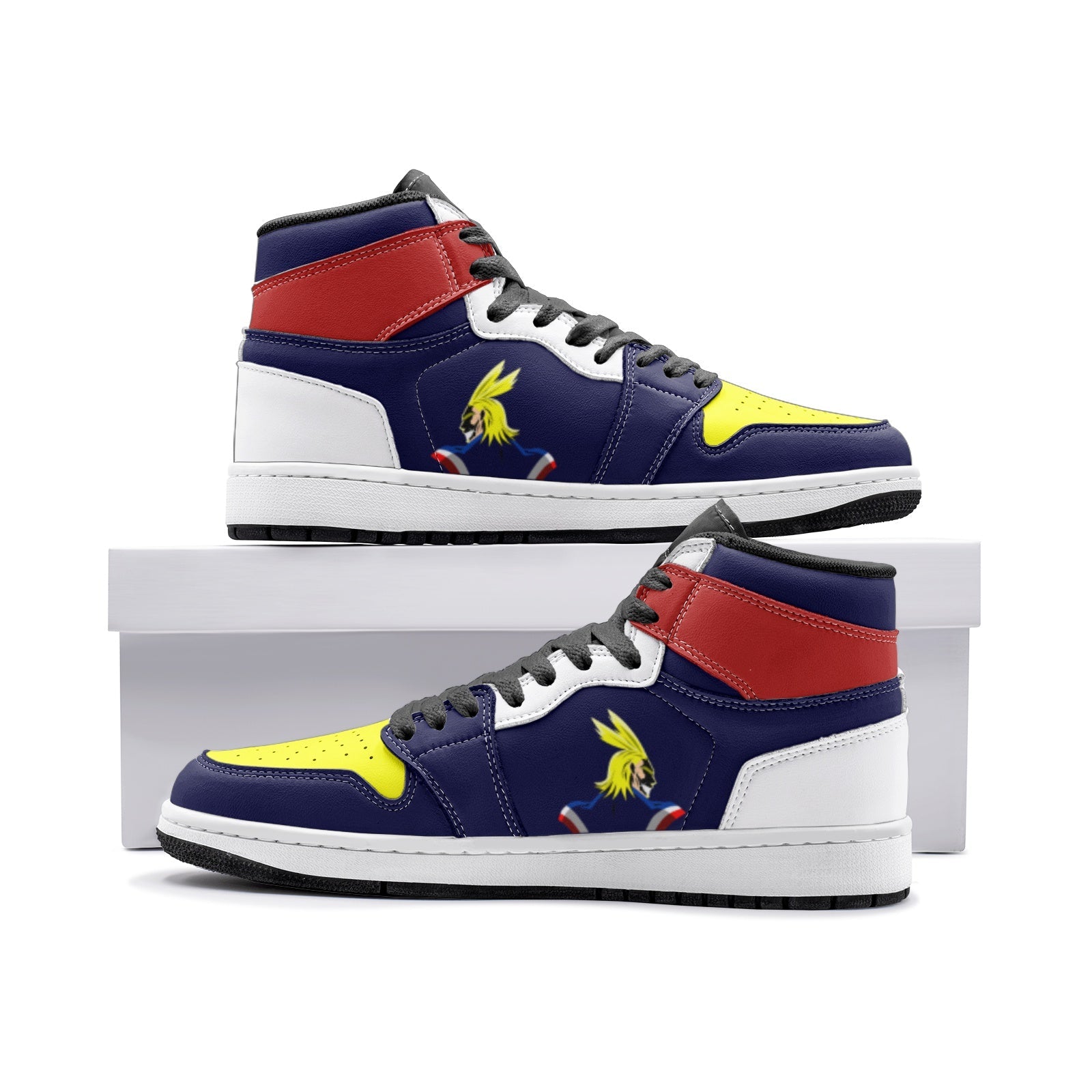 All Might My Hero Academia Mid 1 Basketball Shoes