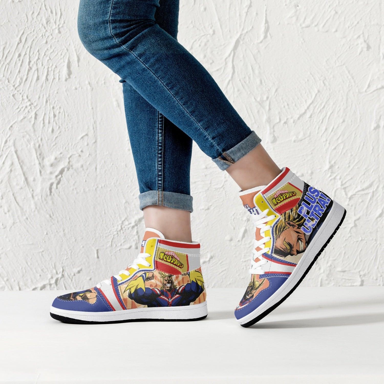 All Might Plus Ultra My Hero Academia Mid 1 Basketball Shoes