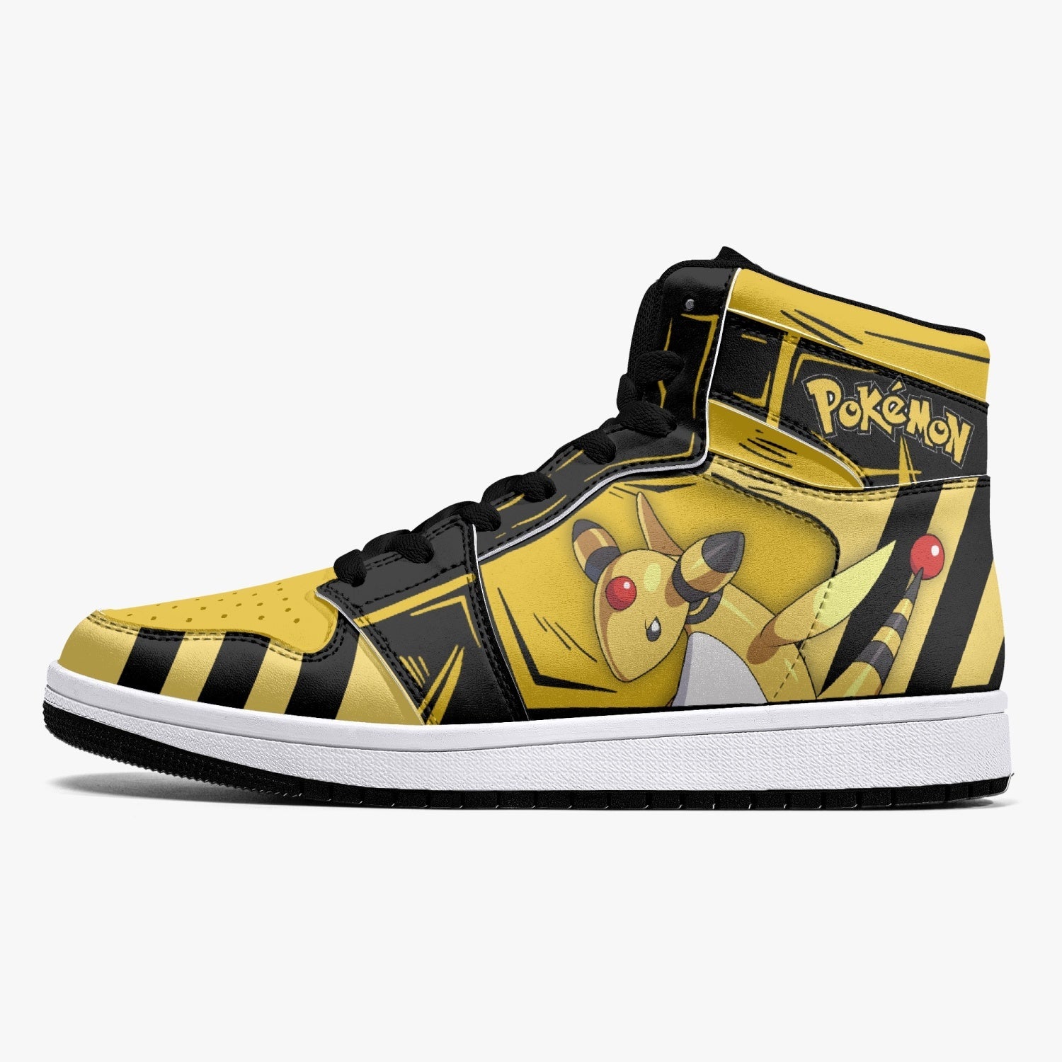 Ampharos Pokemon Mid 1 Basketball Shoes
