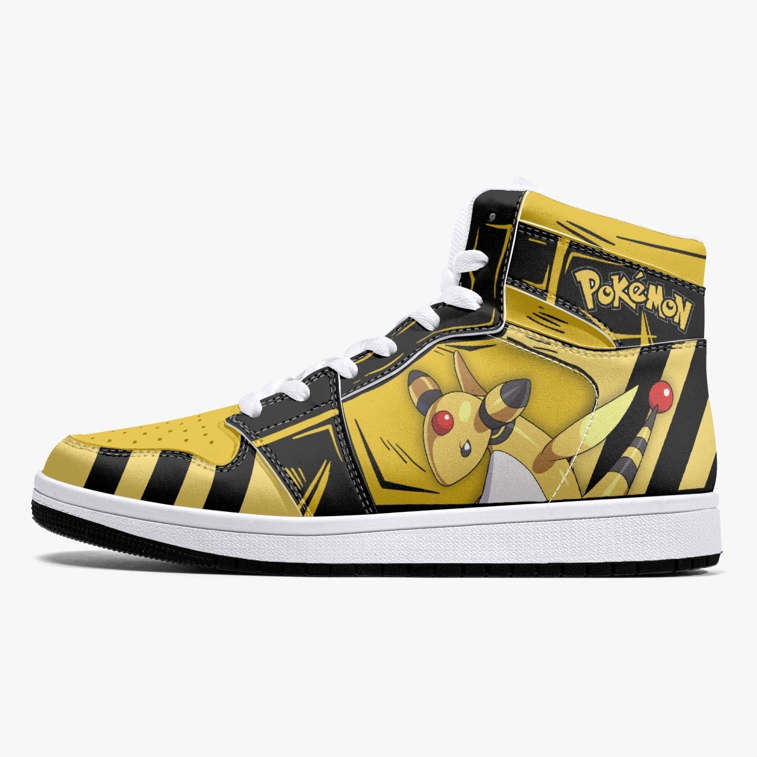Ampharos Pokemon Mid 1 Basketball Shoes