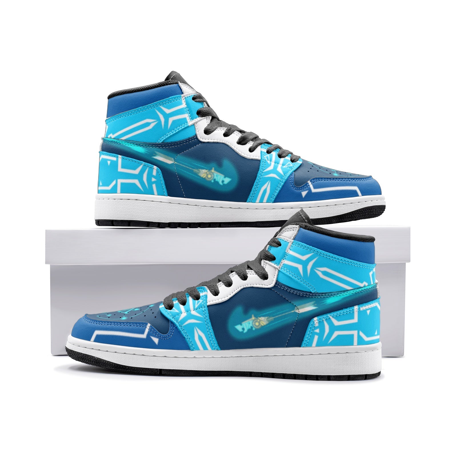 Ancient Arrow Breath of the Wild Zelda Mid 1 Basketball Shoes