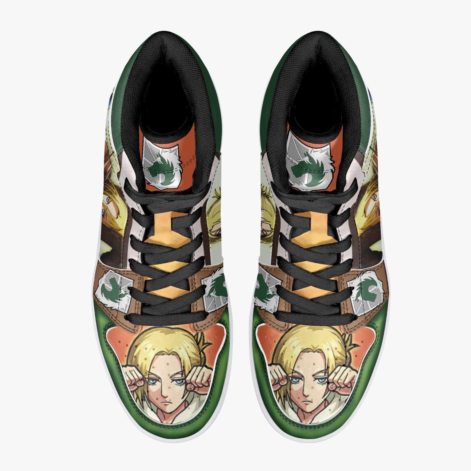 Annie Leonhart Military Police Shingeki no Kyojin Mid 1 Basketball Shoes