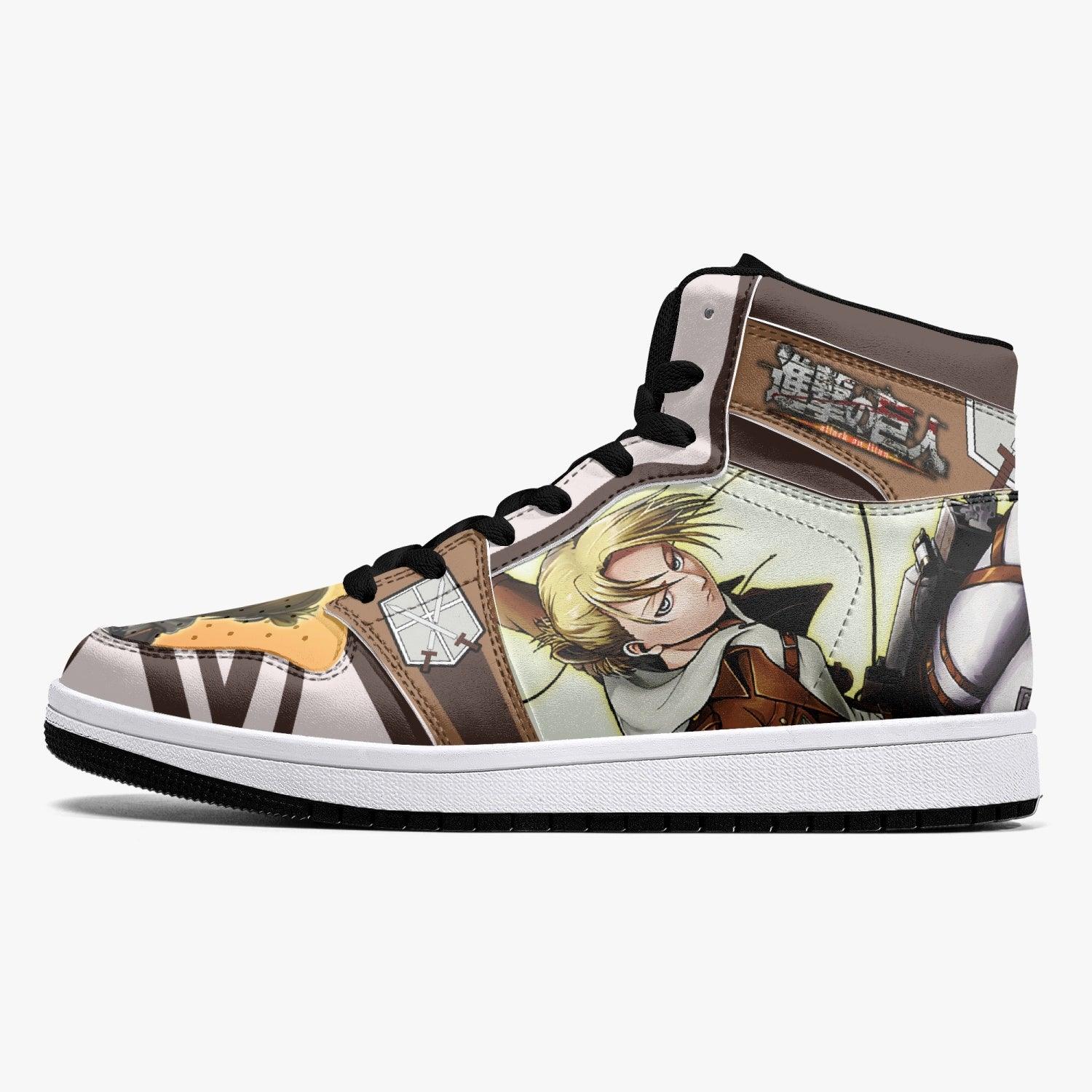 Annie Leonhart Training Corps Shingeki no Kyojin Mid 1 Basketball Shoes