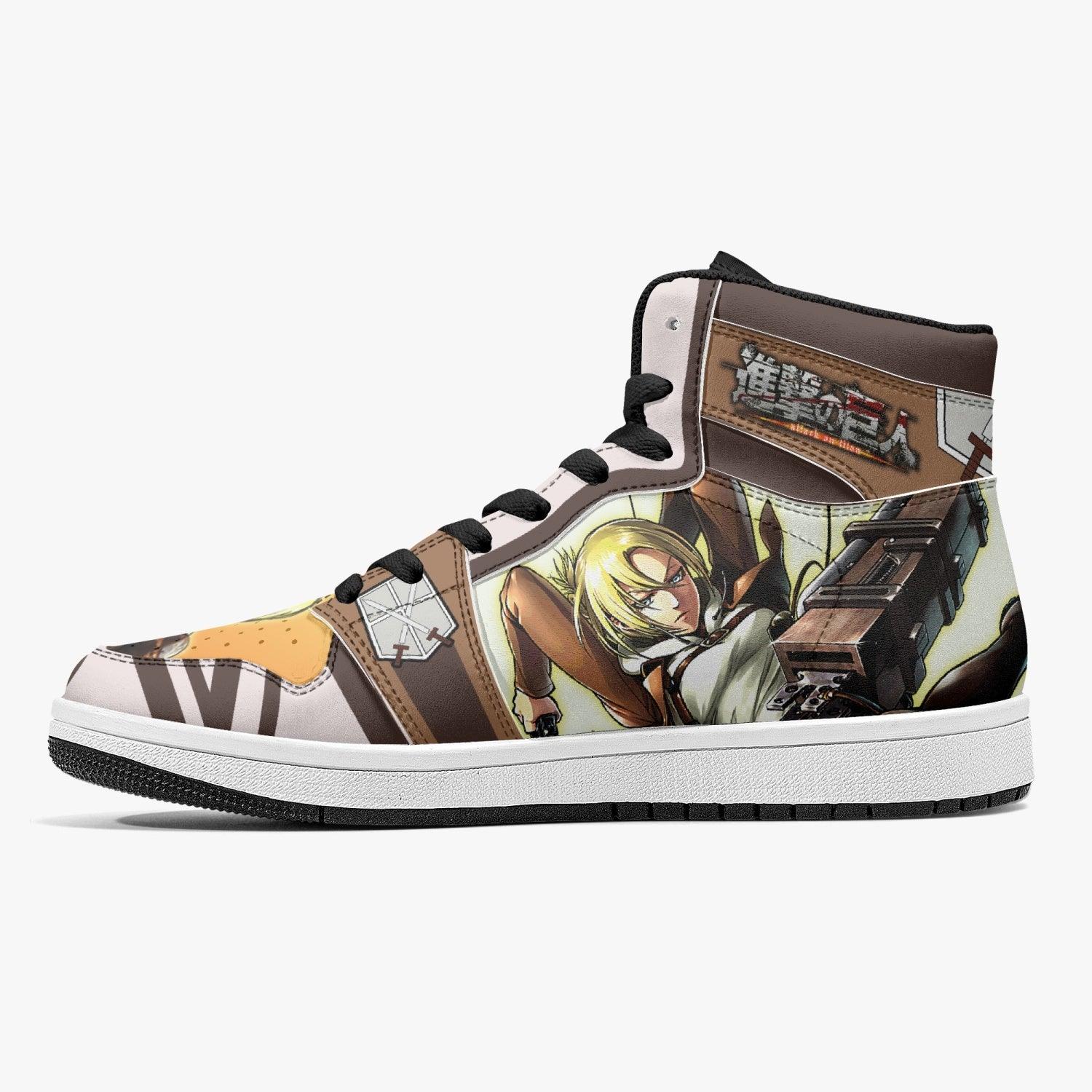 Annie Leonhart Training Corps Shingeki no Kyojin Mid 1 Basketball Shoes