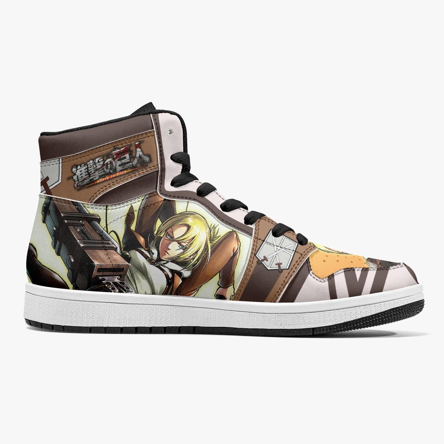 Annie Leonhart Training Corps Shingeki no Kyojin Mid 1 Basketball Shoes