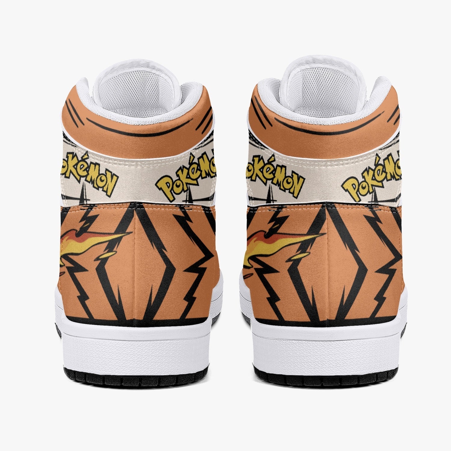 Arcanine Pokemon Mid 1 Basketball Shoes