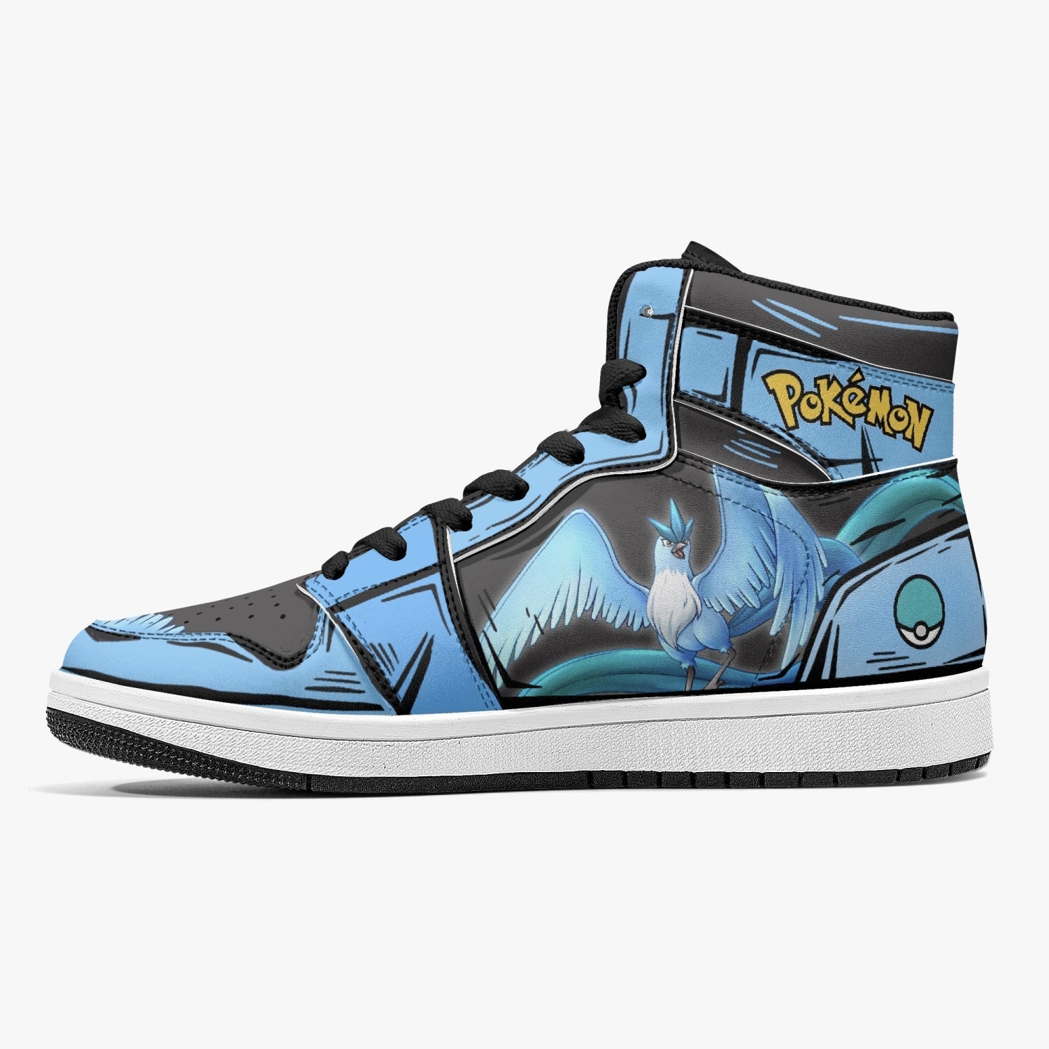 Articuno Pokemon Mid 1 Basketball Shoes