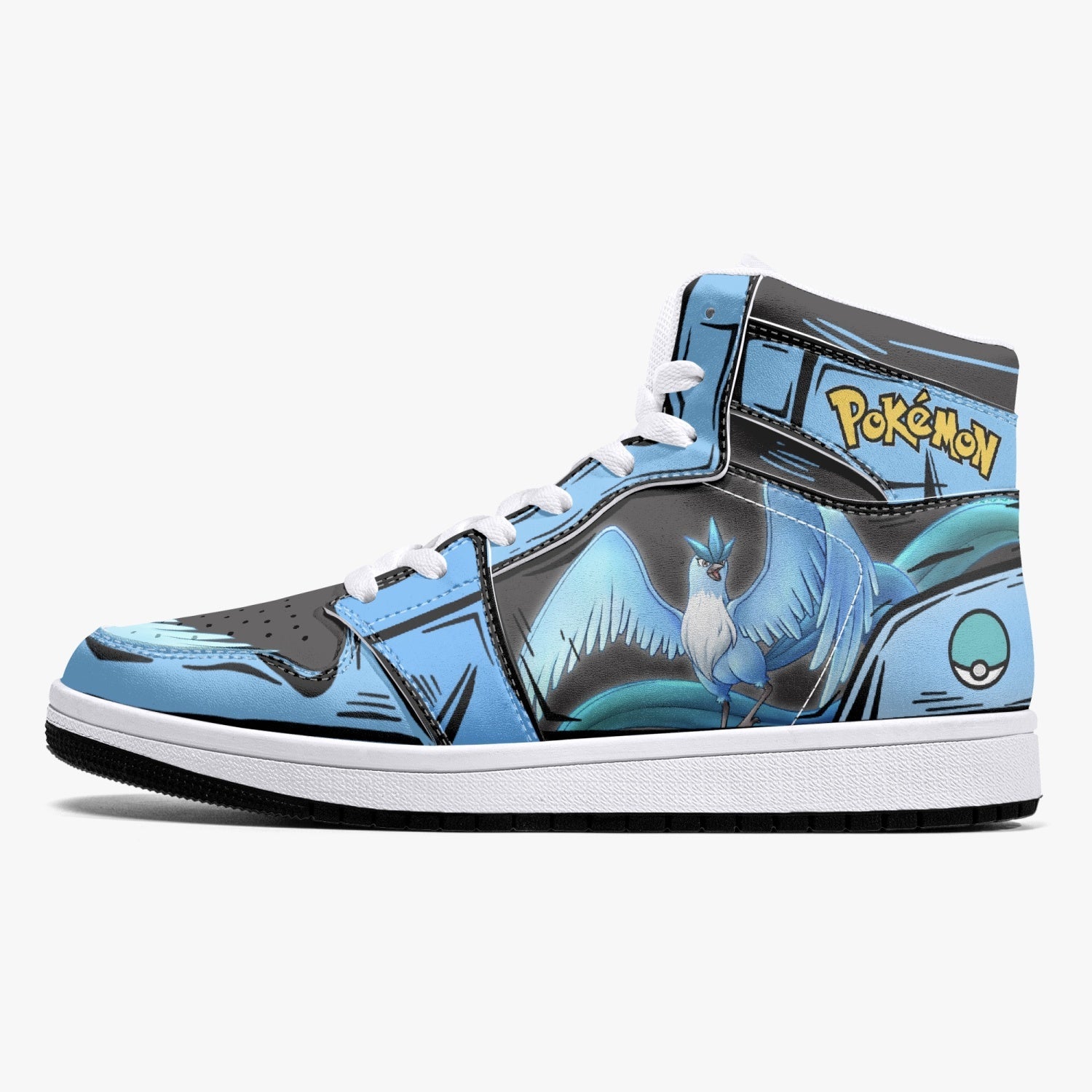 Articuno Pokemon Mid 1 Basketball Shoes