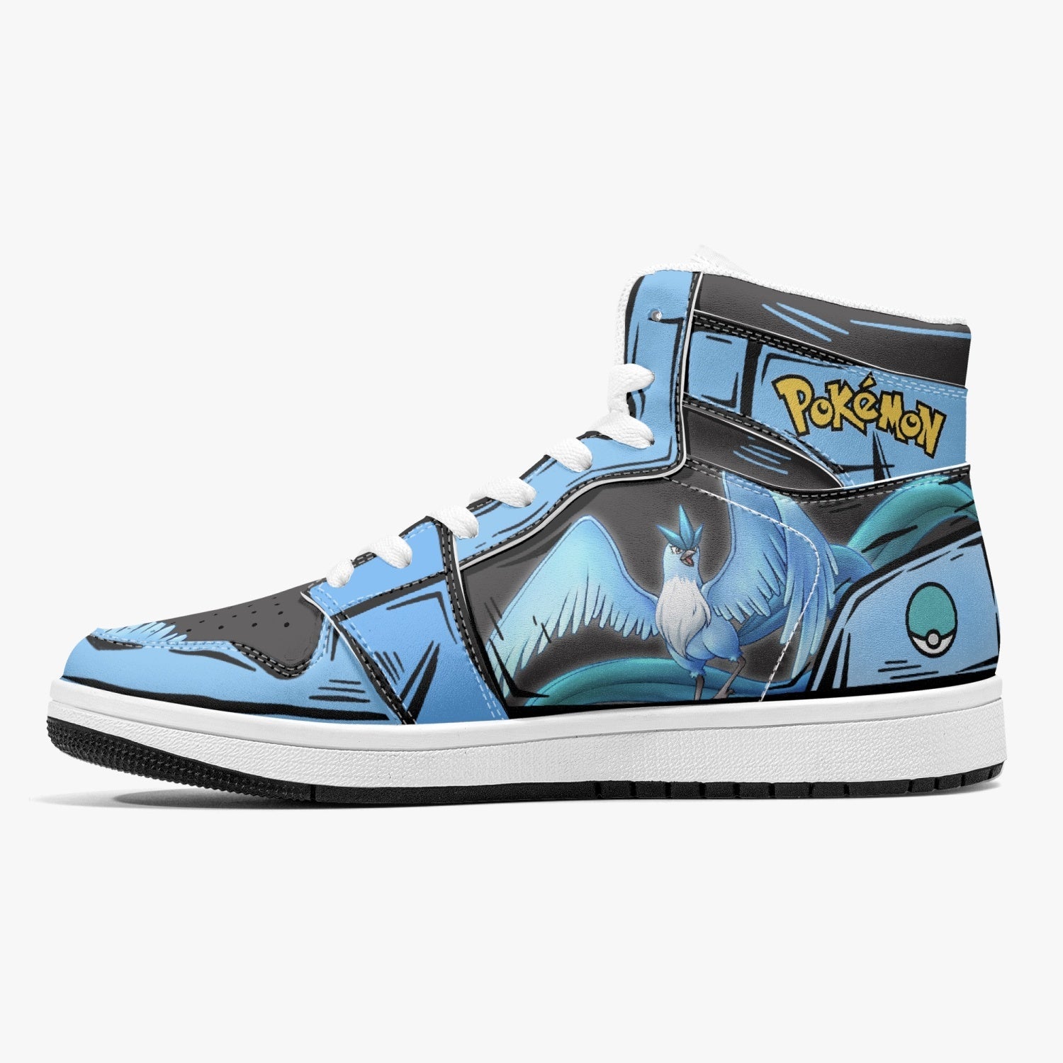 Articuno Pokemon Mid 1 Basketball Shoes