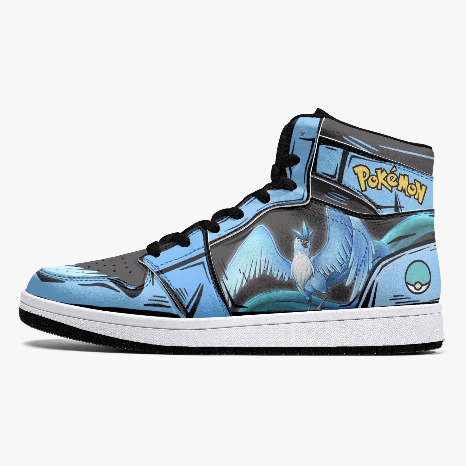 Articuno Pokemon Mid 1 Basketball Shoes