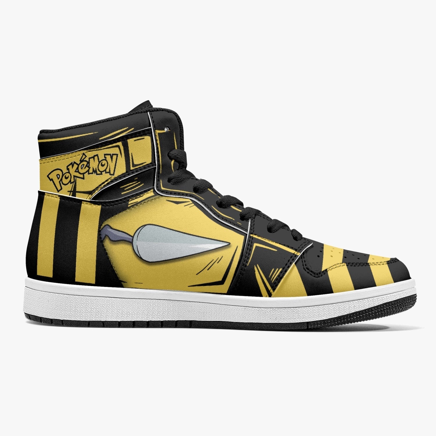 Beedrill Pokemon Mid 1 Basketball Shoes