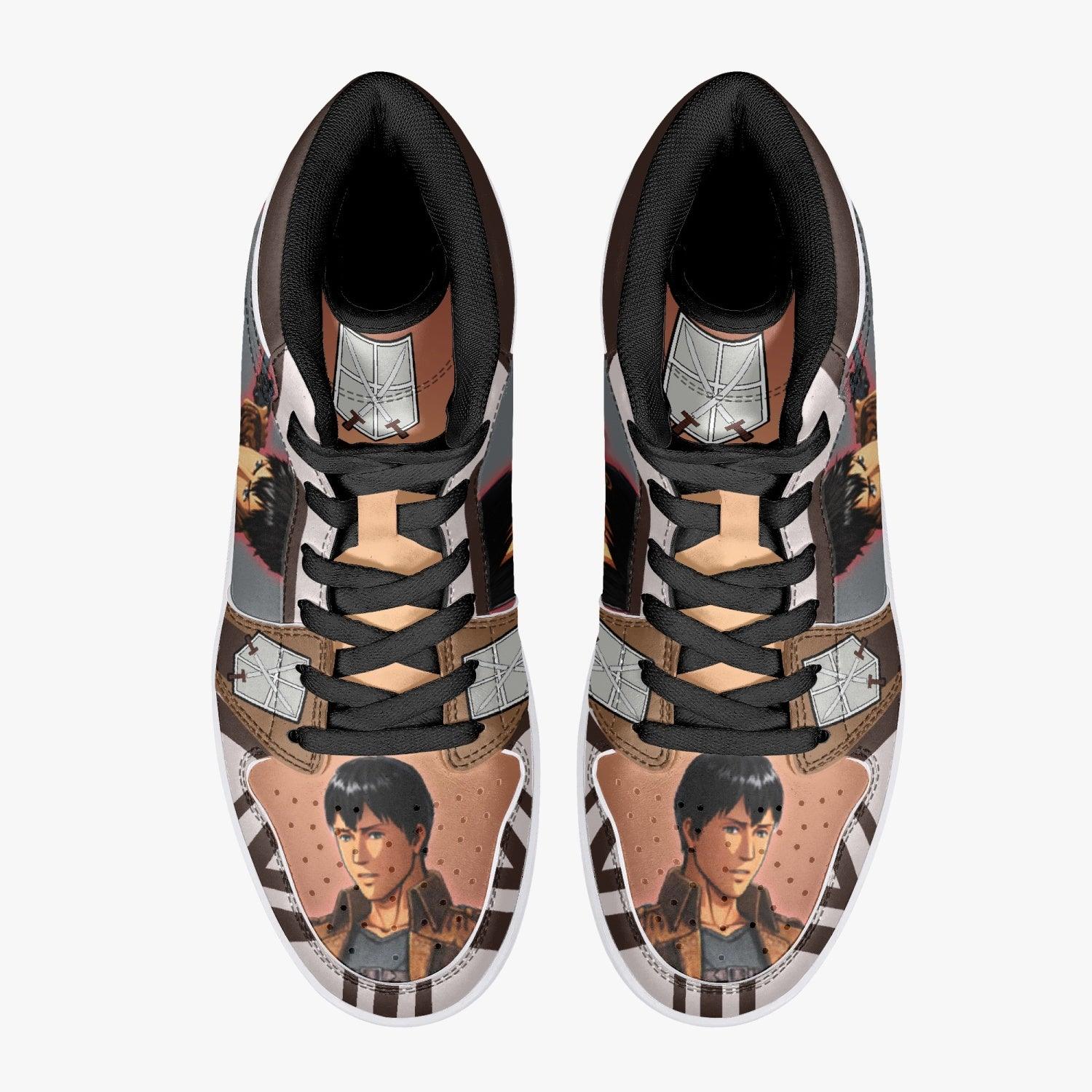 Bertholdt Hoover Training Corps Shingeki no Kyojin Mid 1 Basketball Shoes