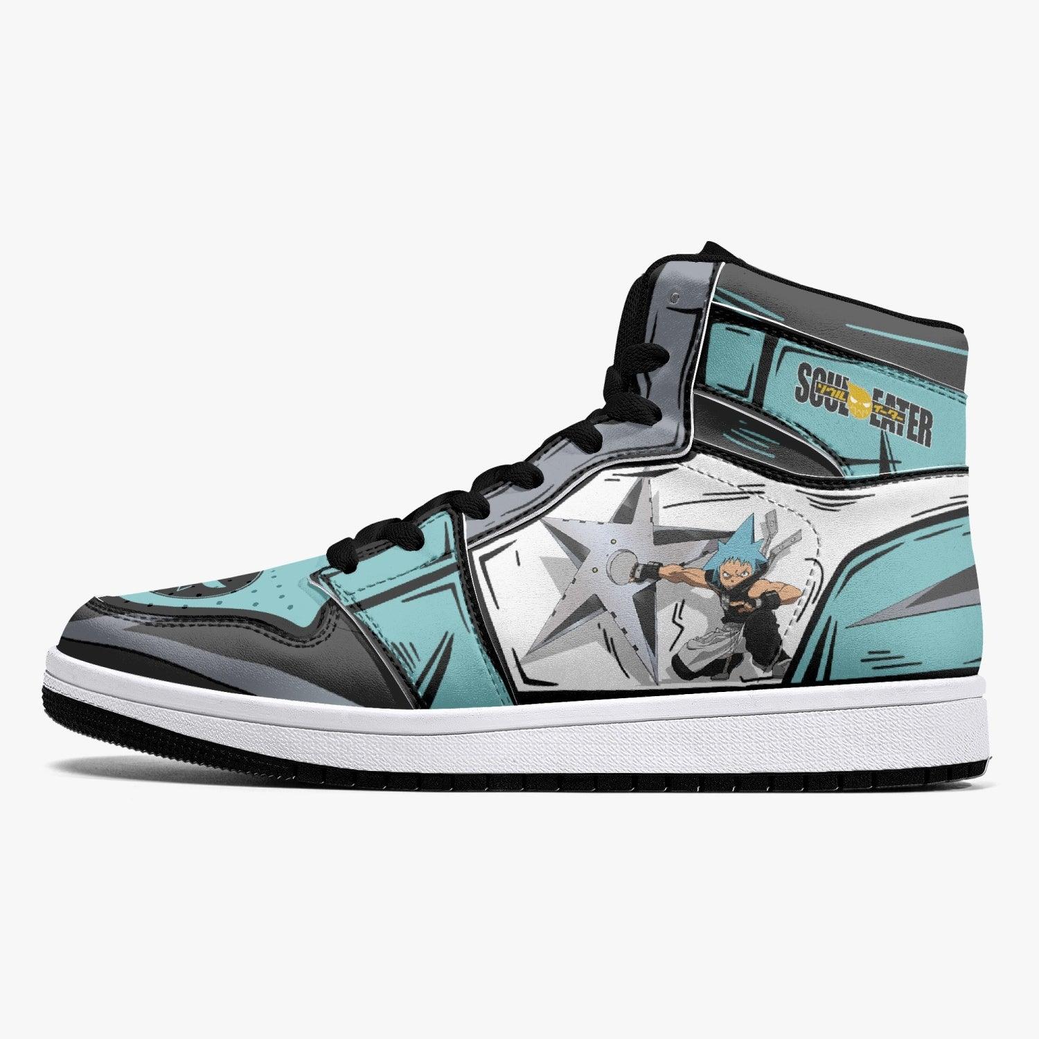 Black Star Soul Eater Mid 1 Basketball Shoes