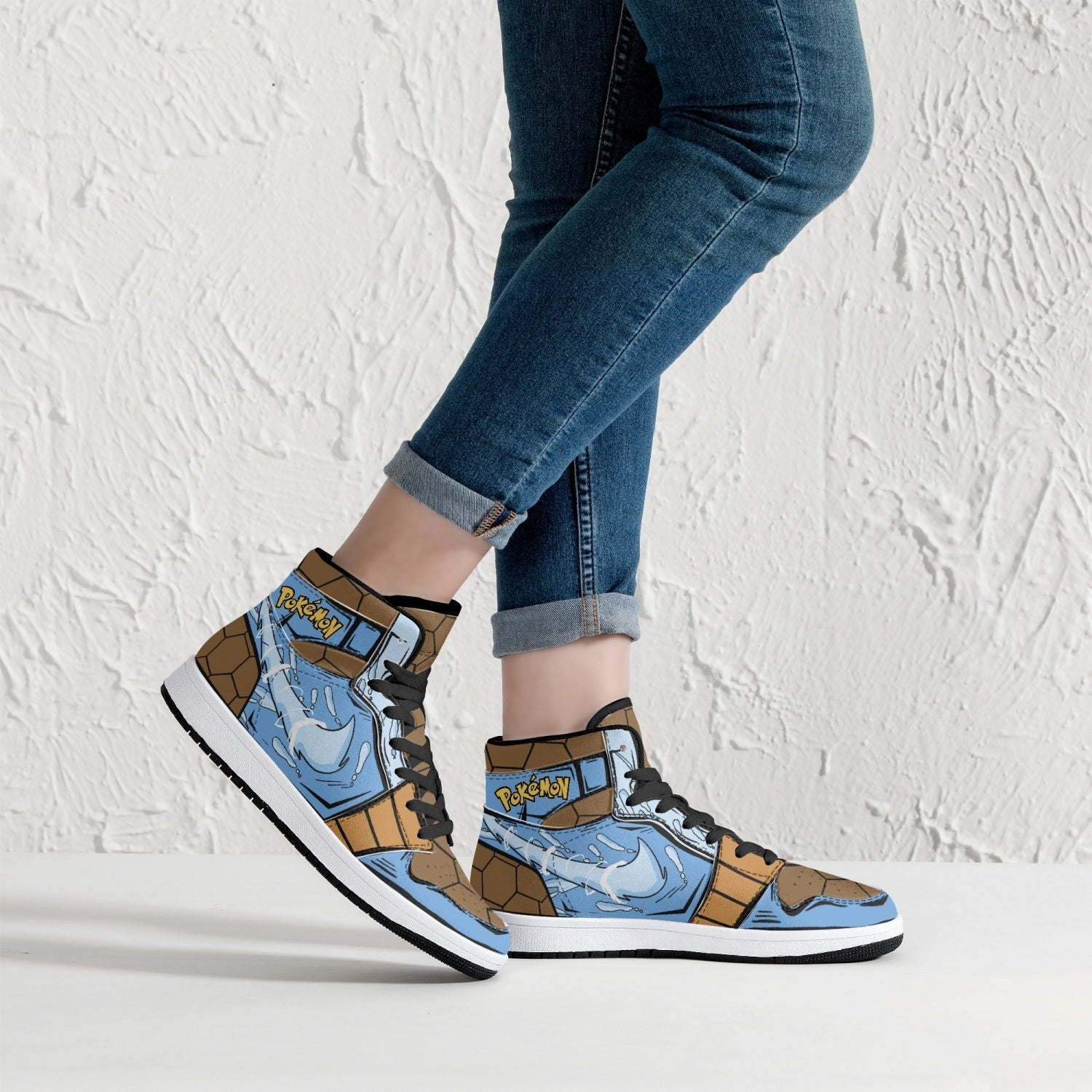 Blastoise Pokemon Mid 1 Basketball Shoes
