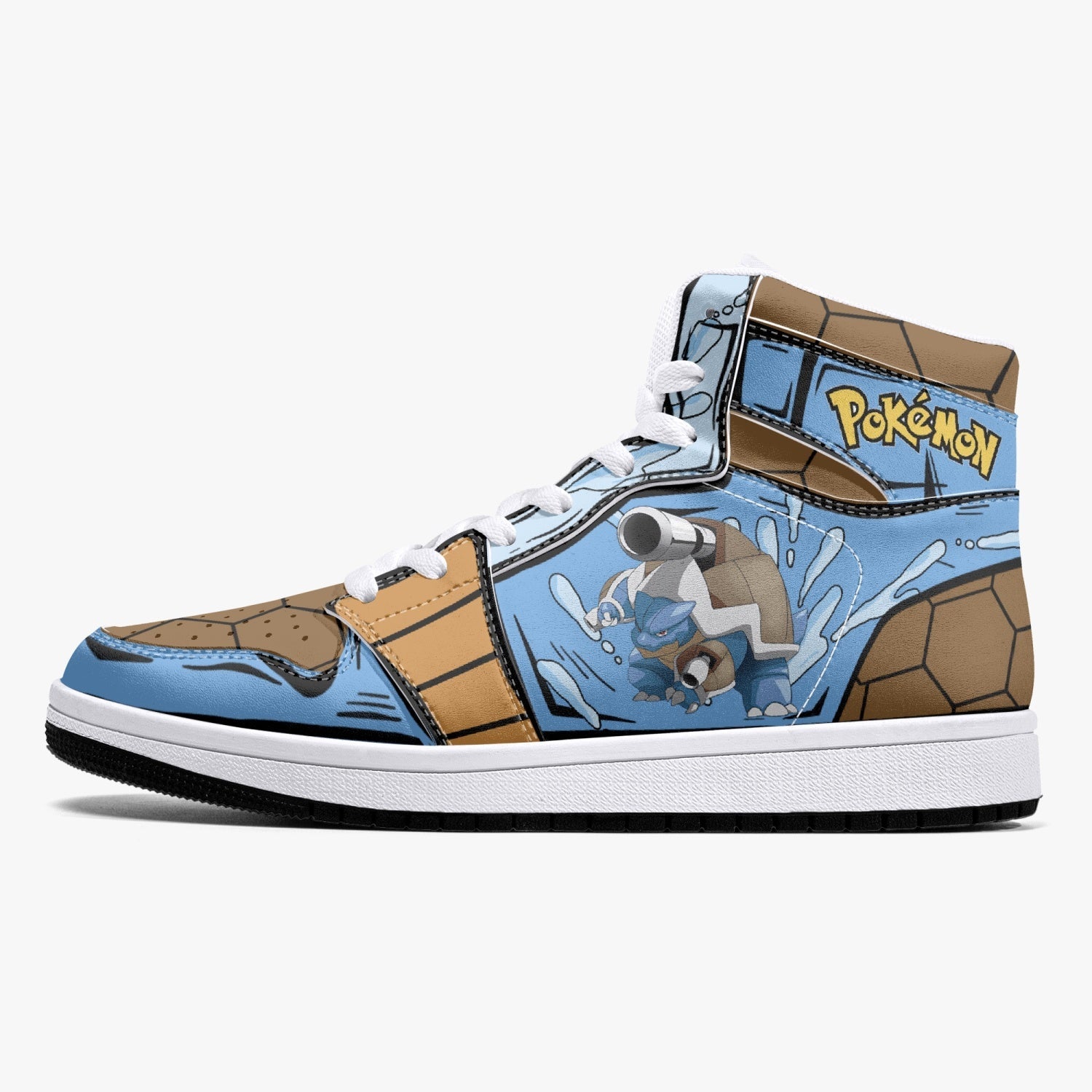 Blastoise Pokemon Mid 1 Basketball Shoes