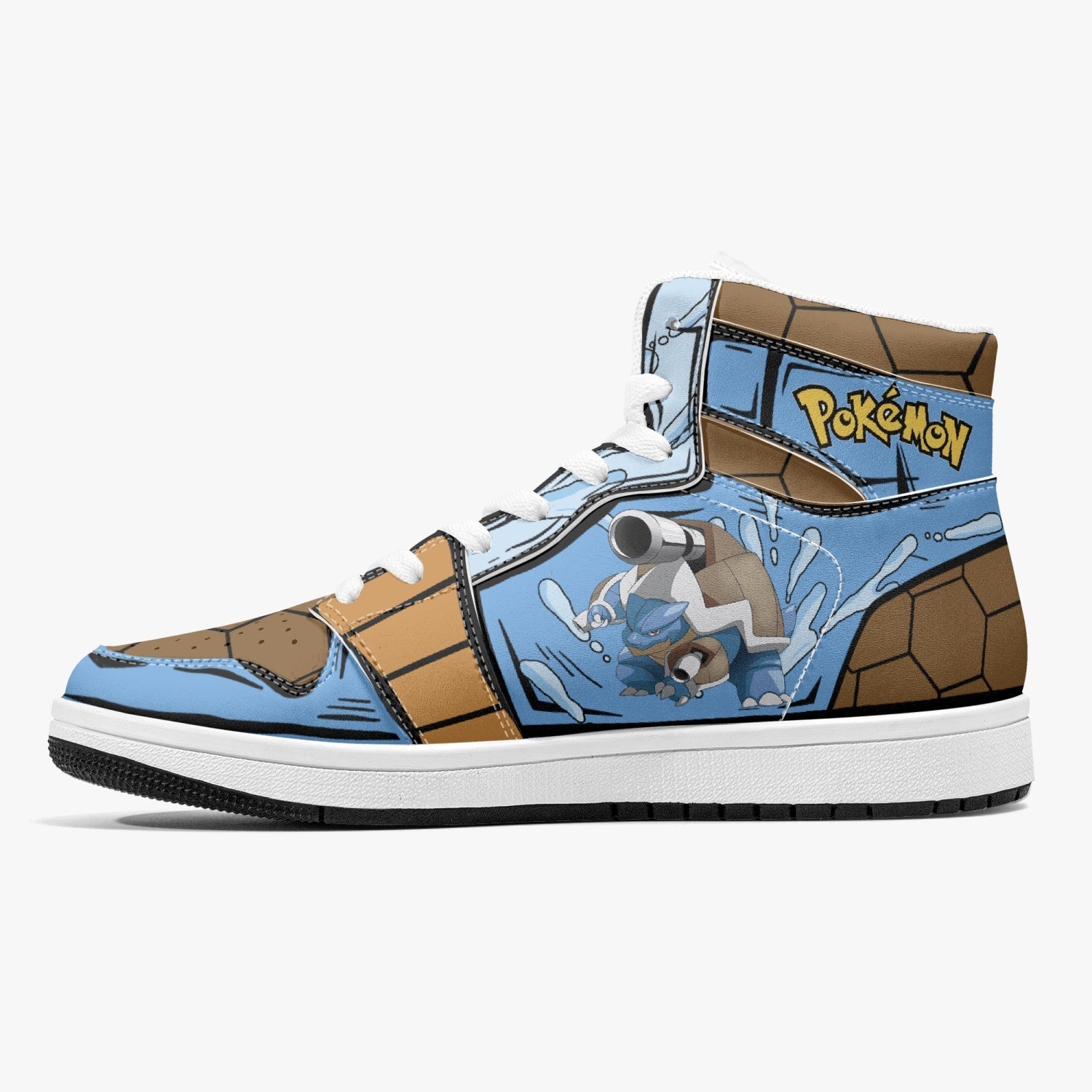 Blastoise Pokemon Mid 1 Basketball Shoes