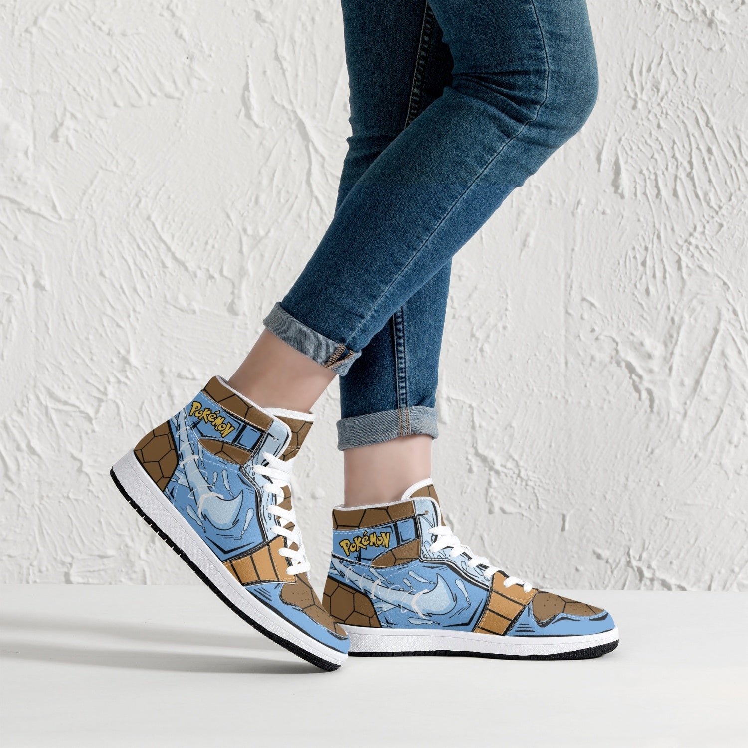 Blastoise Pokemon Mid 1 Basketball Shoes