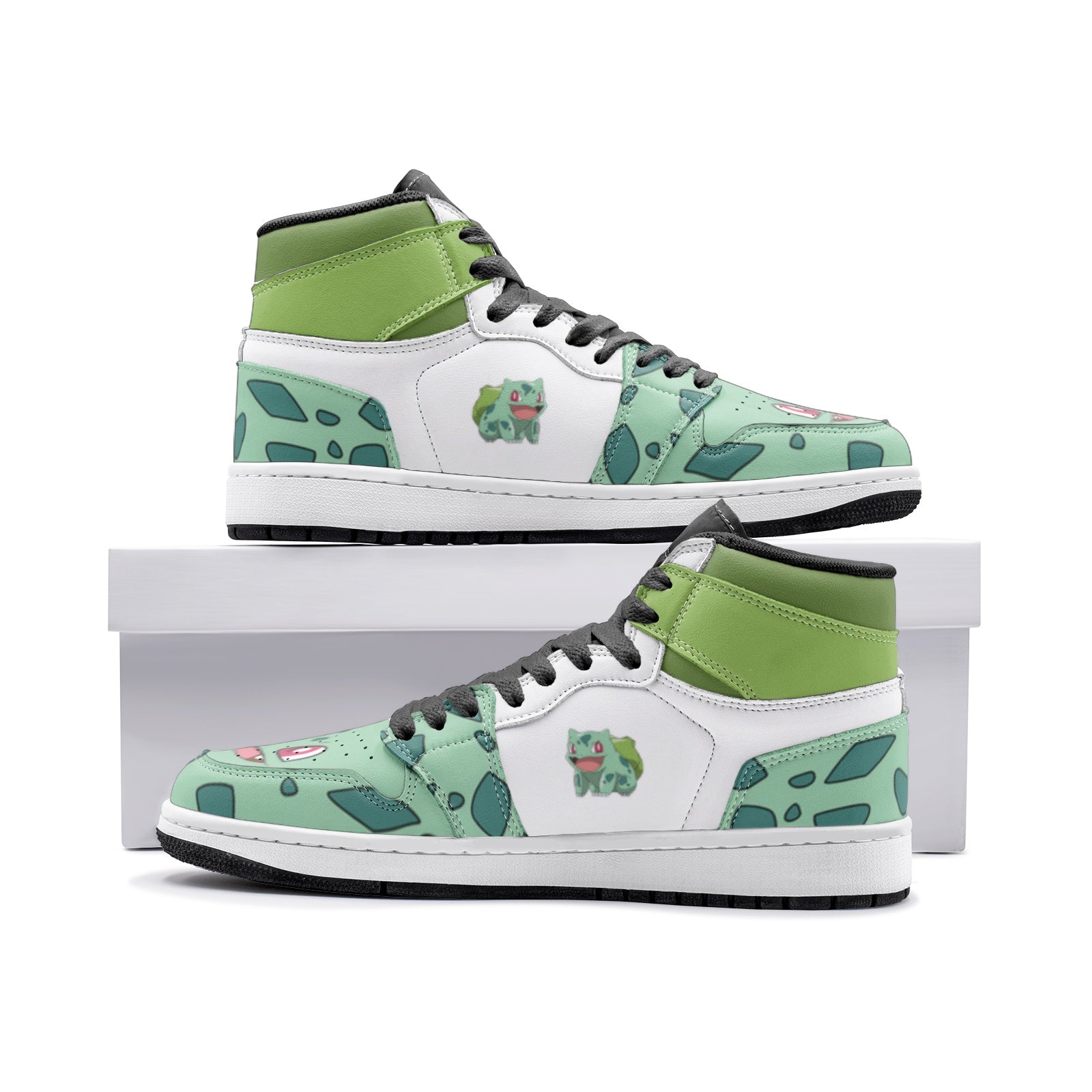 Bulbasaur Pokemon Mid 1 Basketball Shoes