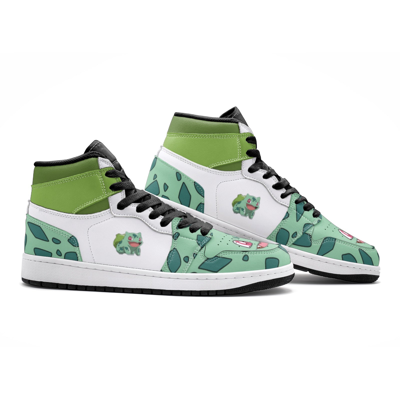 Bulbasaur Pokemon Mid 1 Basketball Shoes