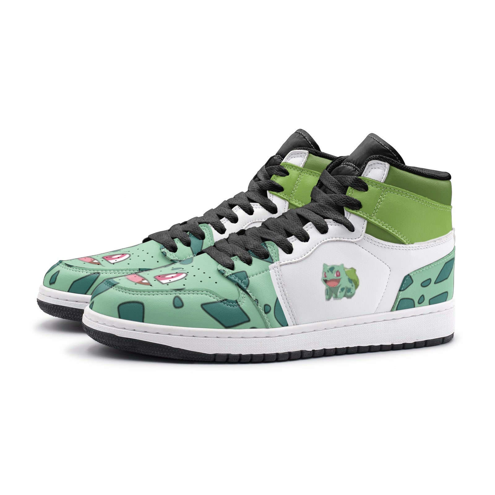 Bulbasaur Pokemon Mid 1 Basketball Shoes