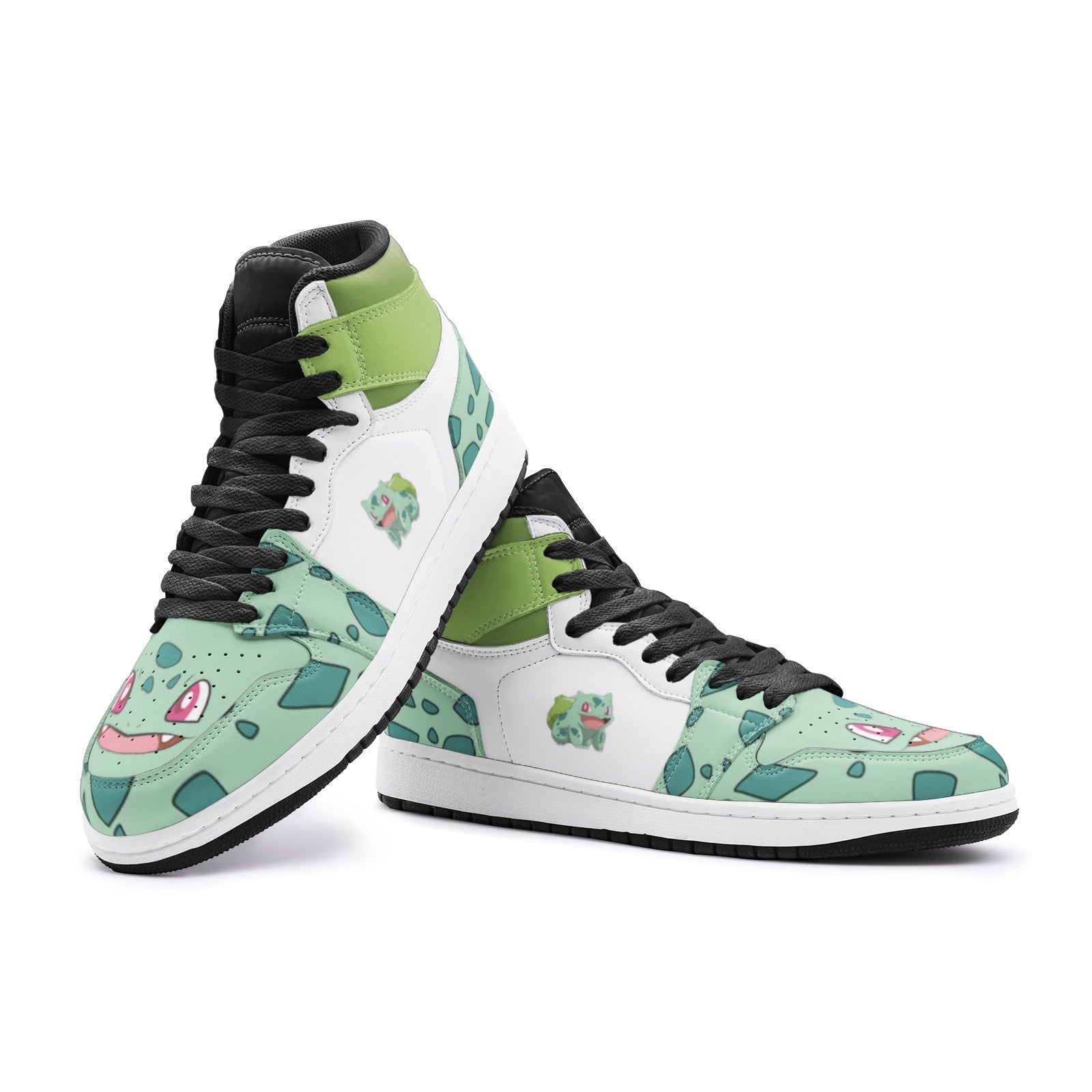 Bulbasaur Pokemon Mid 1 Basketball Shoes