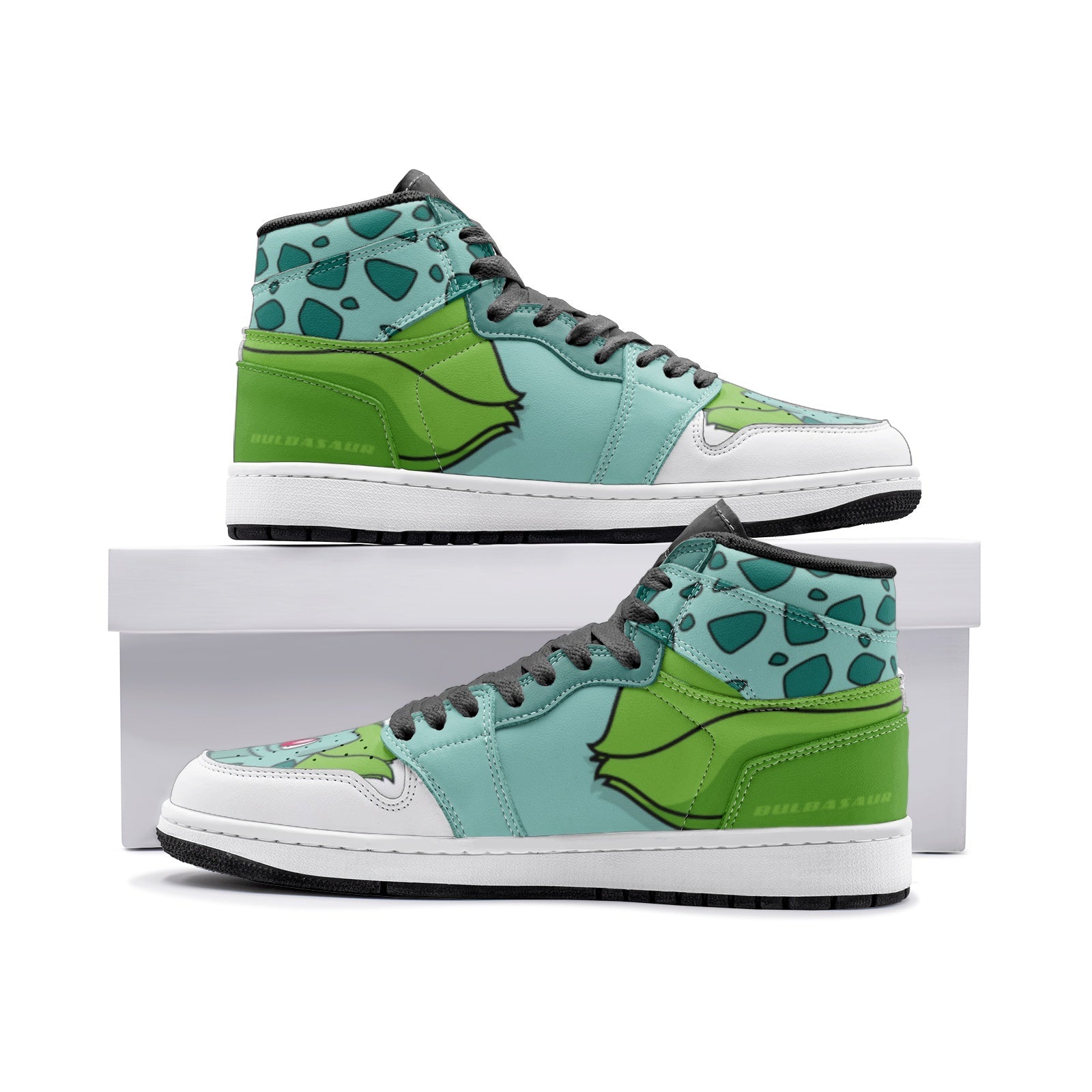 Bulbasaur Starter Pokemon Mid 1 Basketball Shoes