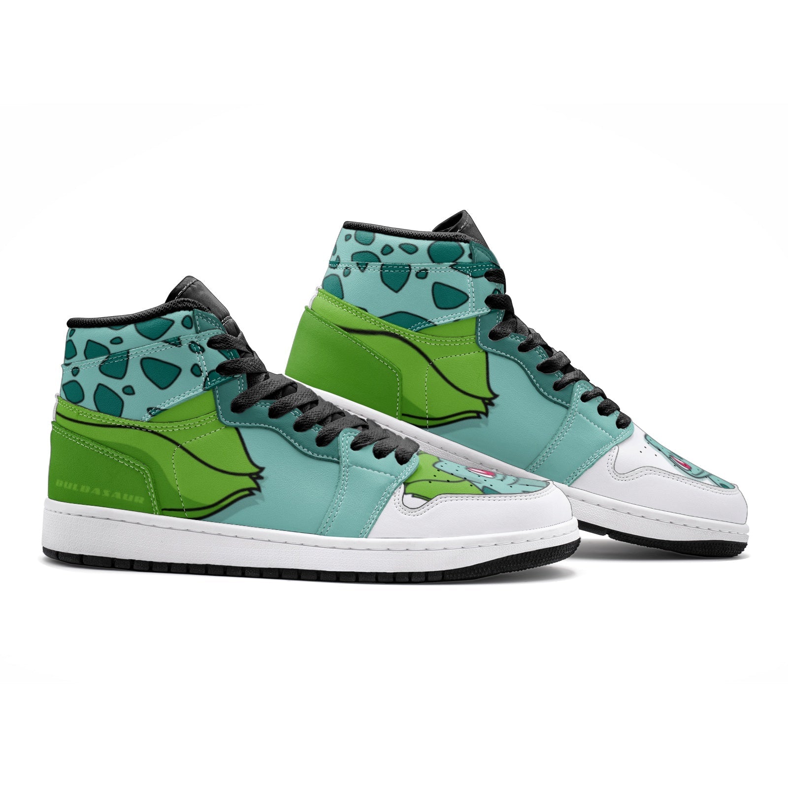 Bulbasaur Starter Pokemon Mid 1 Basketball Shoes