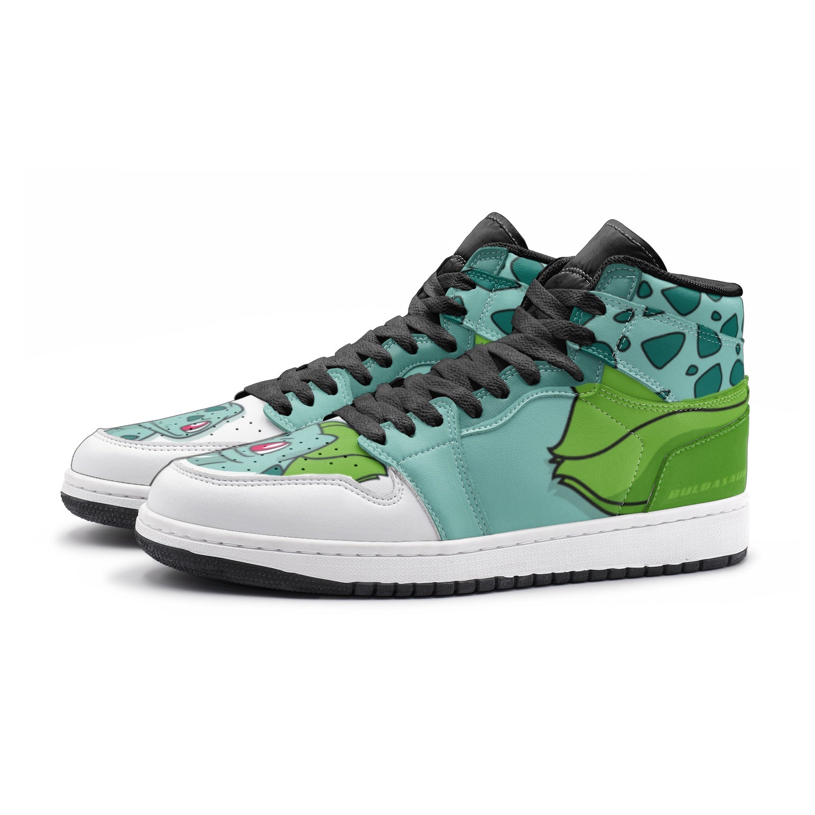 Bulbasaur Starter Pokemon Mid 1 Basketball Shoes