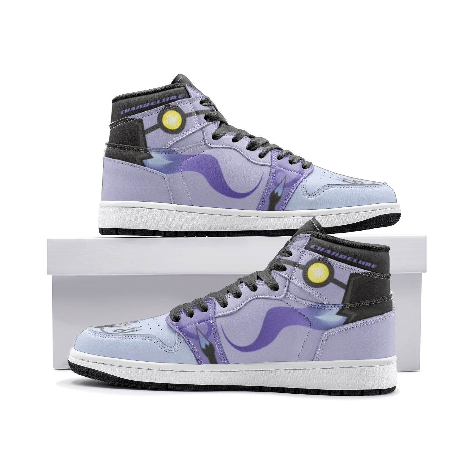 Chandelure Pokemon Mid 1 Basketball Shoes