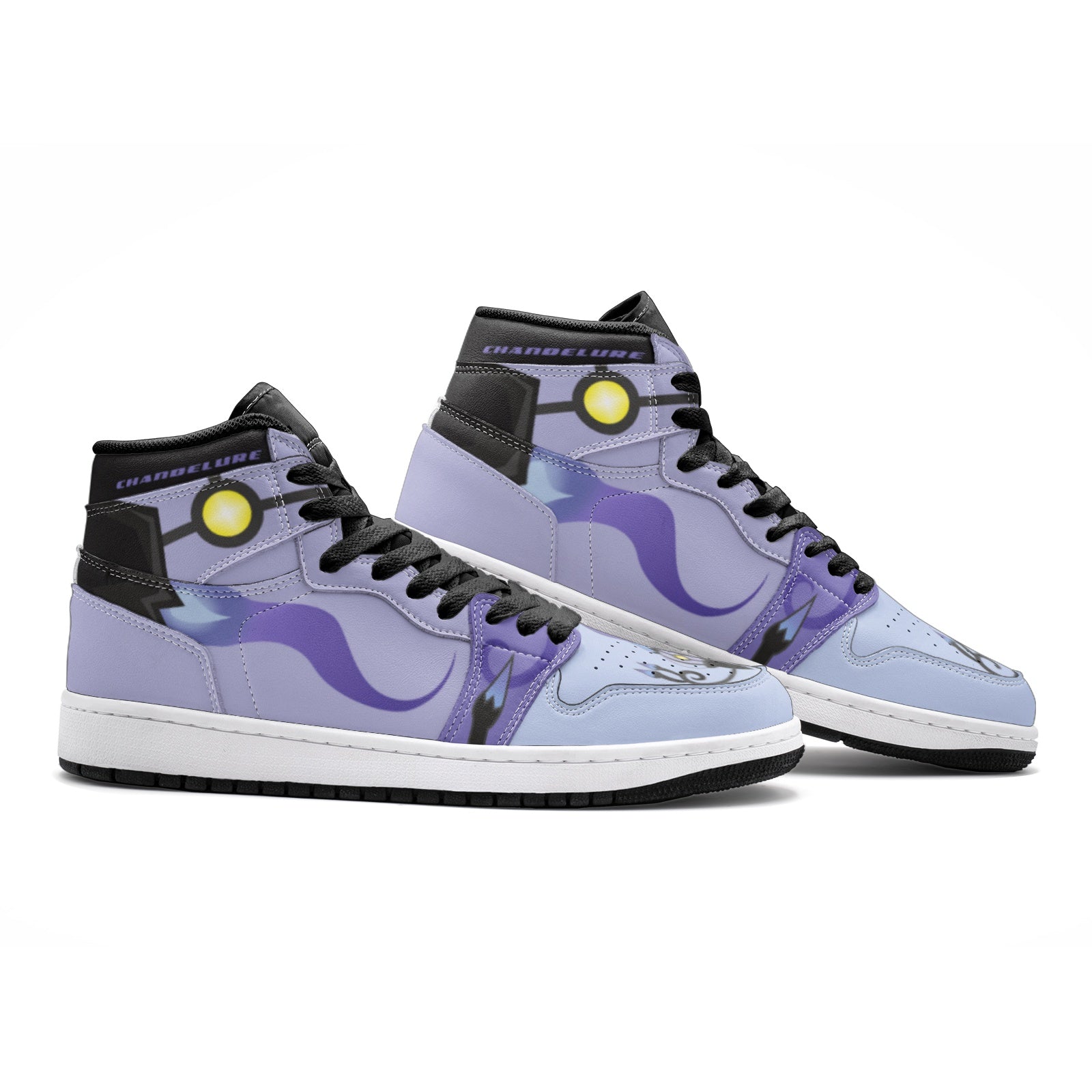 Chandelure Pokemon Mid 1 Basketball Shoes