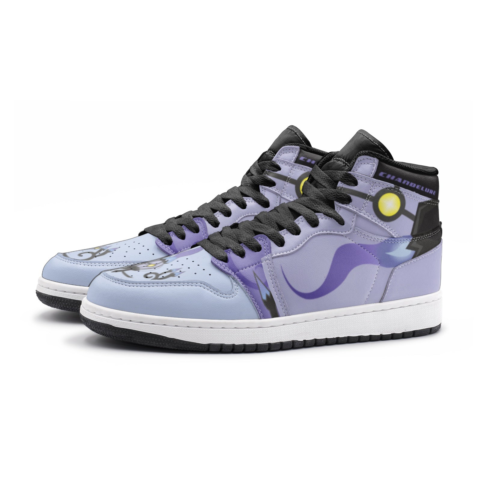 Chandelure Pokemon Mid 1 Basketball Shoes