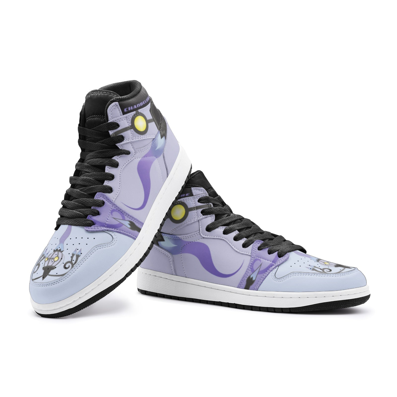 Chandelure Pokemon Mid 1 Basketball Shoes