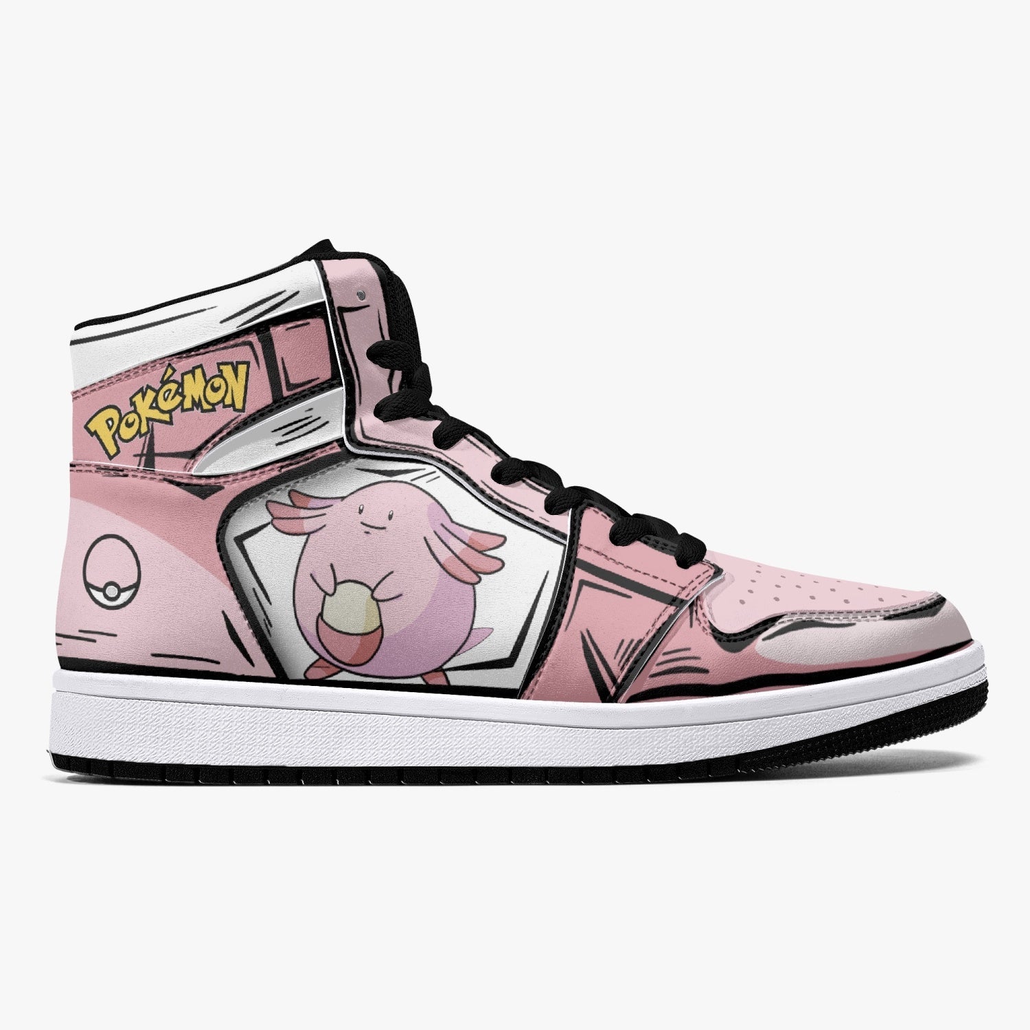 Chansey Pokemon Mid 1 Basketball Shoes