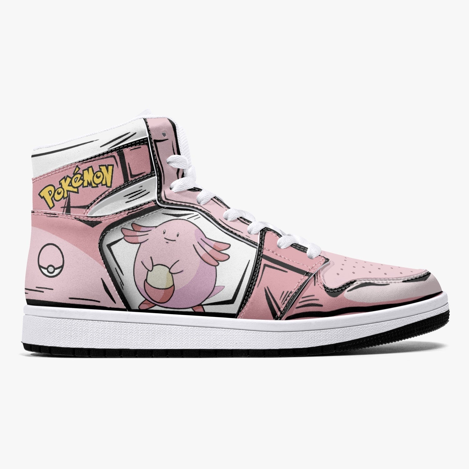 Chansey Pokemon Mid 1 Basketball Shoes
